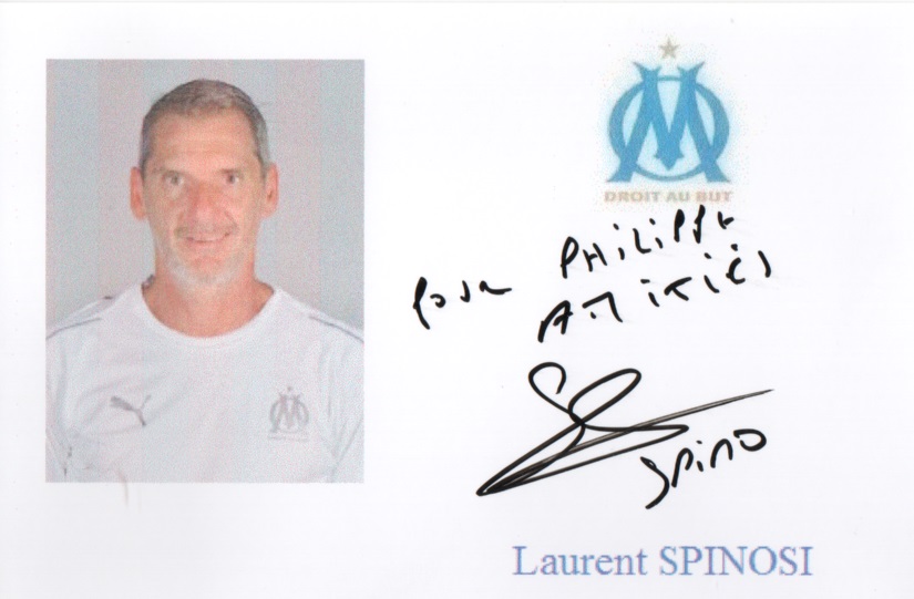 Autographe de Laurent SPINOSI Autographe de Laurent SPINOSI