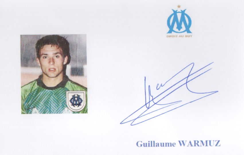 Autographe de Guillaume WARMUZ Autographe de Guillaume WARMUZ
