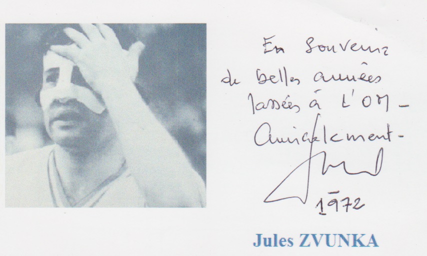 Autographe de Jules ZVUNKA Autographe de Jules ZVUNKA