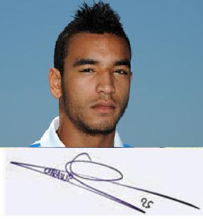 Autographe de Billel OMRANI Autographe de Billel OMRANI