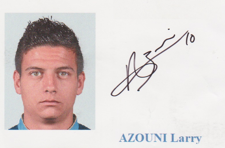 Autographe de Larry AZOUNI Autographe de Larry AZOUNI