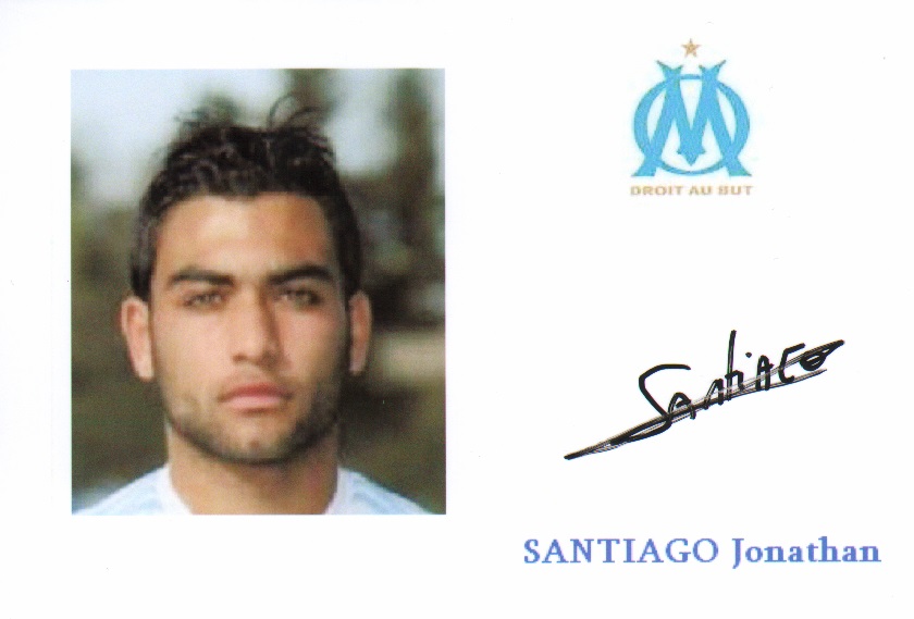 Autographe de Jonathan SANTIAGO Autographe de Jonathan SANTIAGO