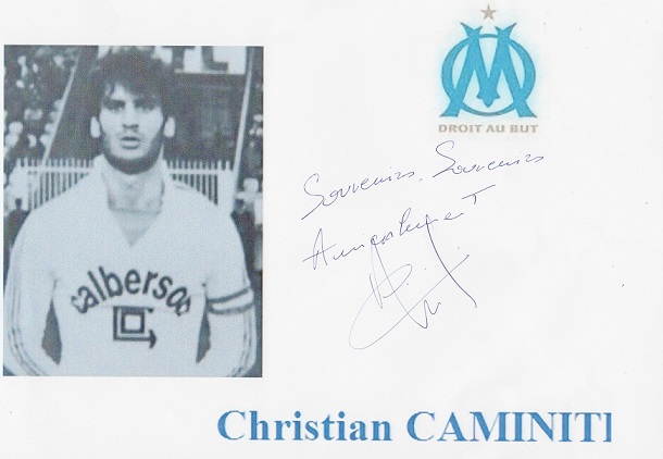 Autographe de Christian CAMINITI Autographe de Christian CAMINITI