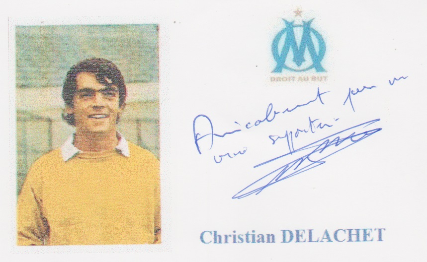 Autographe de Christian DELACHET Autographe de Christian DELACHET