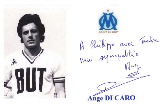 Autographe de Ange DI CARO Autographe de Ange DI CARO
