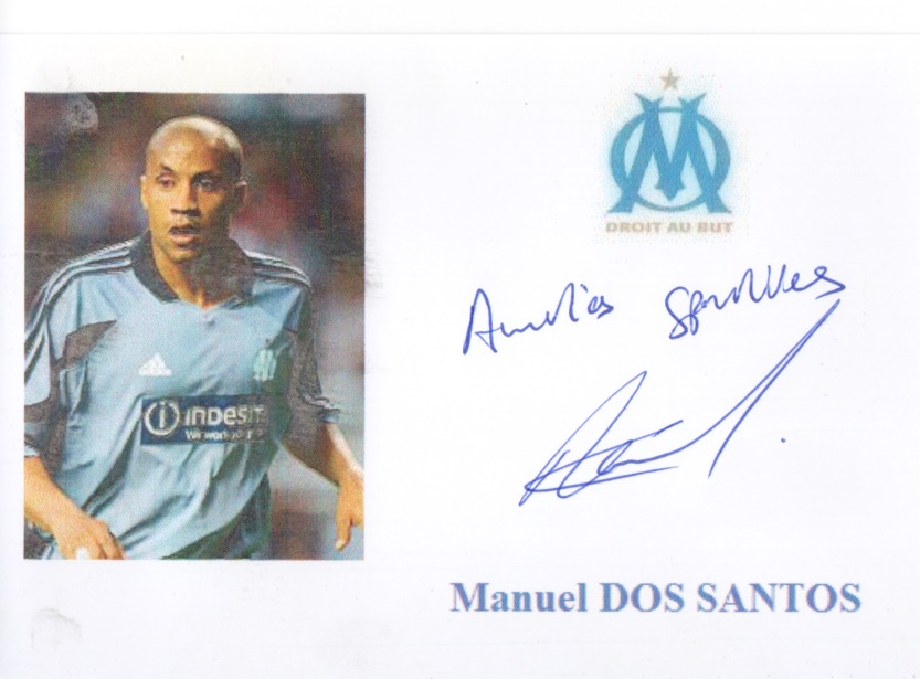 Autographe de Manuel DOS SANTOS Autographe de Manuel DOS SANTOS