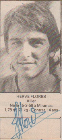 Autographe de Hervé FLORES Autographe de Hervé FLORES