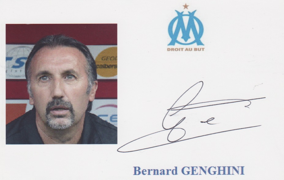 Autographe de Bernard GENGHINI Autographe de Bernard GENGHINI