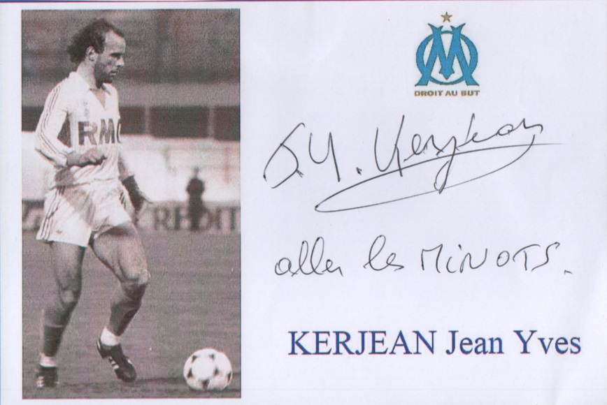 Autographe de Jean-Yves KERJEAN Autographe de Jean-Yves KERJEAN