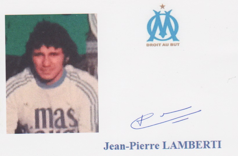 Autographe de Jean-Pierre LAMBERTI Autographe de Jean-Pierre LAMBERTI