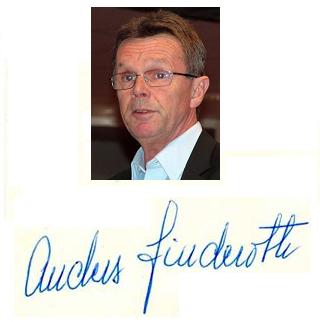 Autographe de Anders LINDEROTH Autographe de Anders LINDEROTH