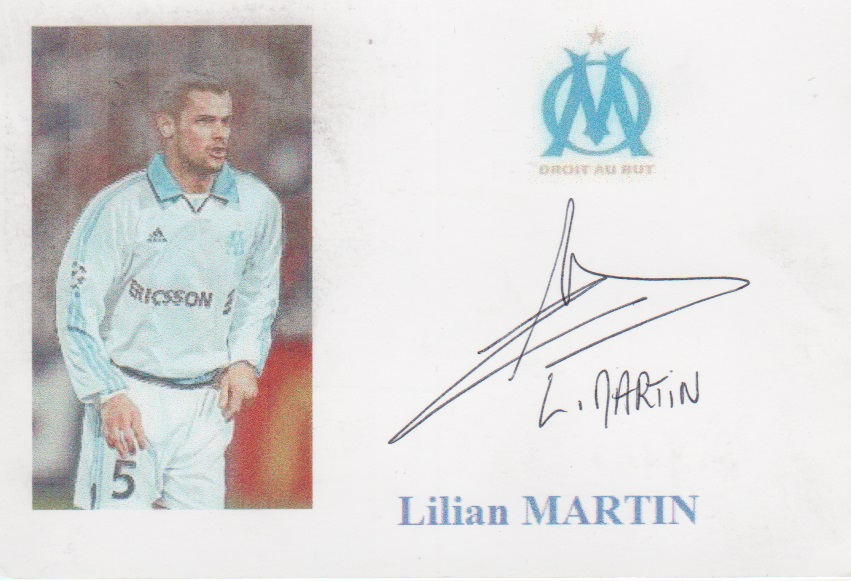 Autographe de Lilian MARTIN Autographe de Lilian MARTIN