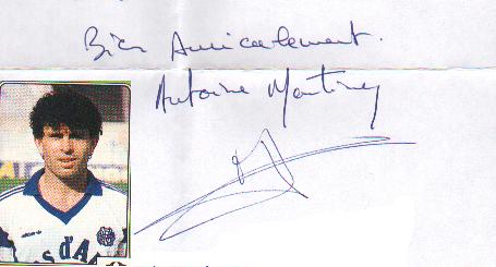 Autographe de Antonio (Antoine) MARTINEZ Autographe de Antonio (Antoine) MARTINEZ