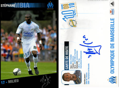 Autographe de Stéphane MBIA ETOUNDI Autographe de Stéphane MBIA ETOUNDI