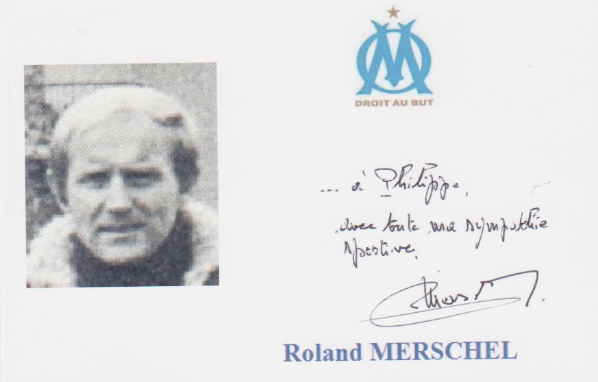 Autographe de Roland MERSCHEL Autographe de Roland MERSCHEL