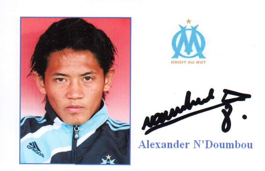 Autographe de Alexander N'DOUMBOU Autographe de Alexander N'DOUMBOU