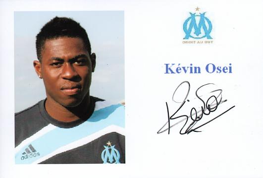 Autographe de Kevin OSEI Autographe de Kevin OSEI