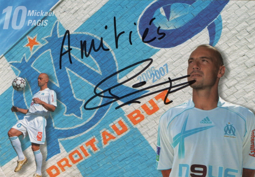 Autographe de Mickaël PAGIS Autographe de Mickaël PAGIS