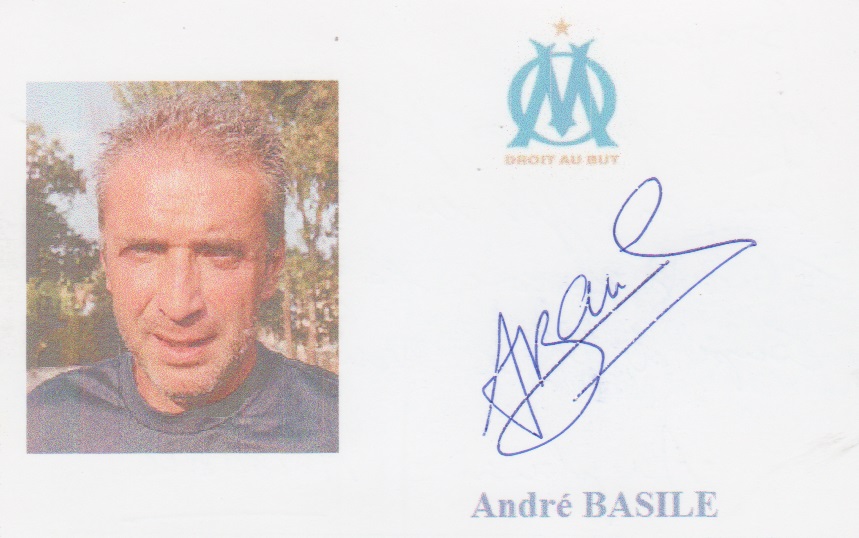 Autographe de André BASILE Autographe de André BASILE