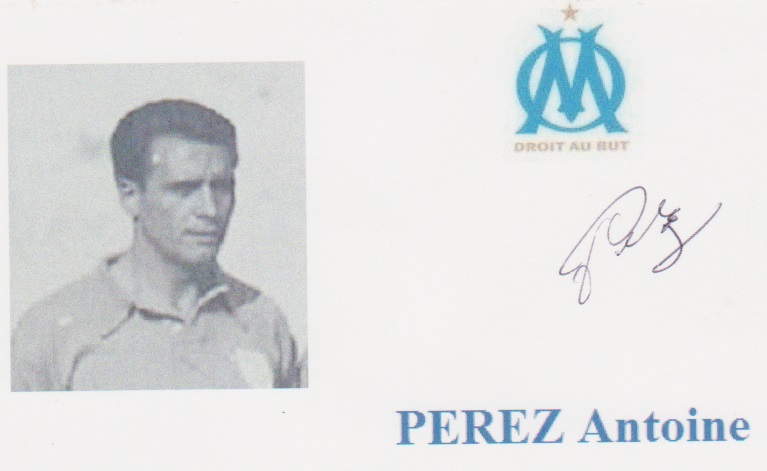 Autographe de Antoine PEREZ Autographe de Antoine PEREZ