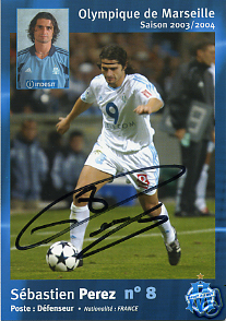 Autographe de Sébastien PEREZ Autographe de Sébastien PEREZ