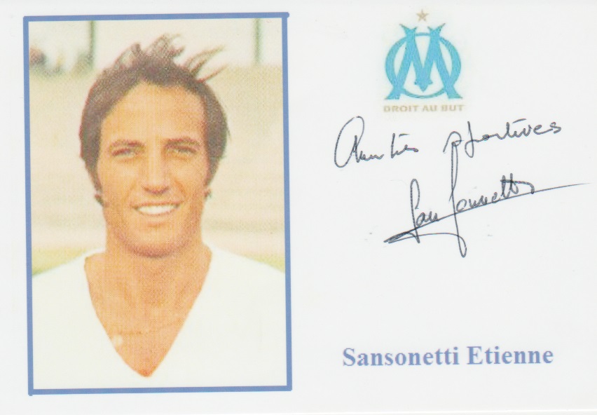 Autographe de Etienne SANSONNETTI Autographe de Etienne SANSONNETTI