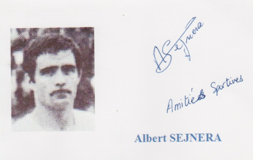 Autographe de Albert SEJNERA Autographe de Albert SEJNERA