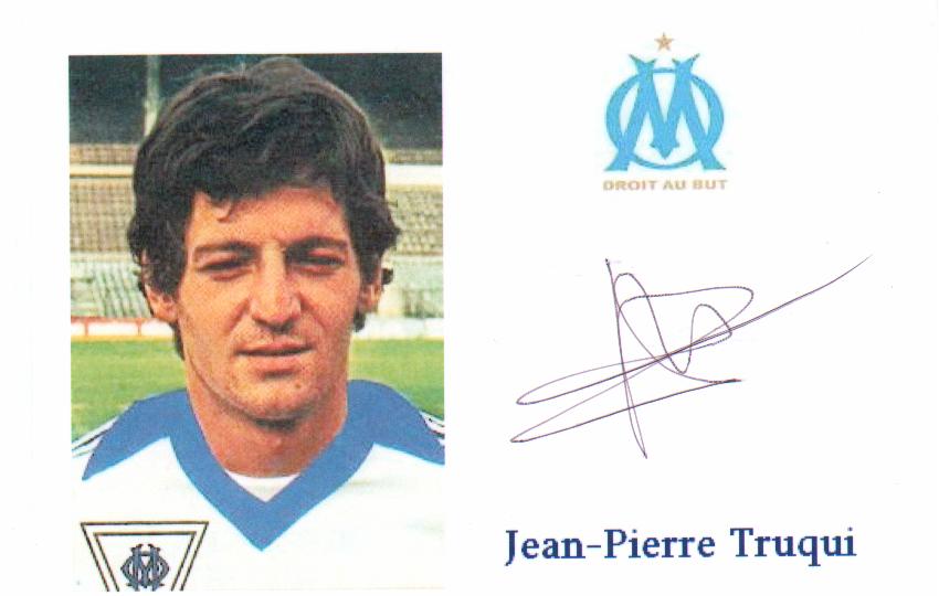 Autographe de Jean-Pierre TRUQUI Autographe de Jean-Pierre TRUQUI