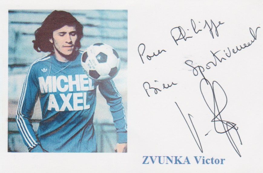 Autographe de Victor ZVUNKA