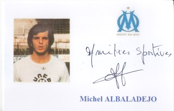 Autographe de Michel ALBALADEJO 