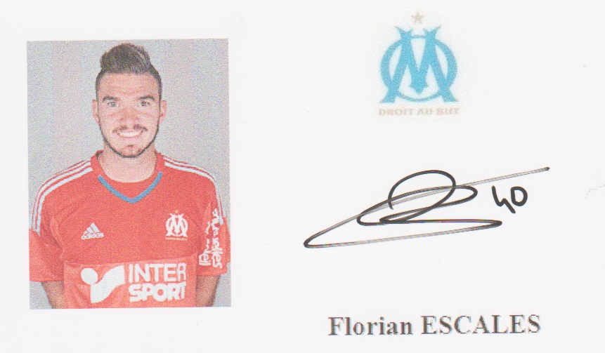Autographe de Florian ESCALES Autographe de Florian ESCALES