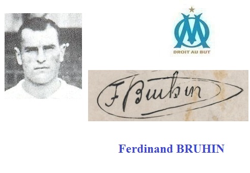 Autographe de Ferdinand BRUHIN Autographe de Ferdinand BRUHIN