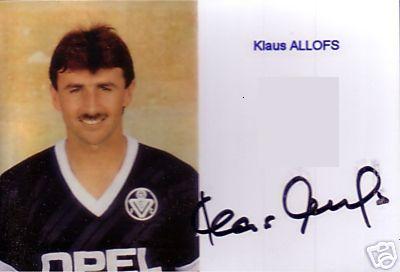 Autographe de Klaus ALLOFS