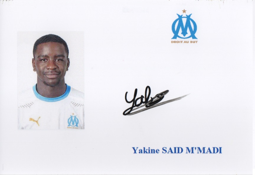 Autographe de Yakine SAID M'MADI Autographe de Yakine SAID M'MADI