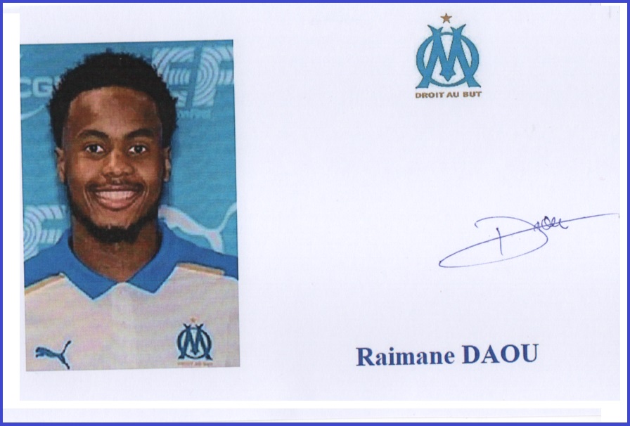 Autographe de Raimane DAOU Autographe de Raimane DAOU