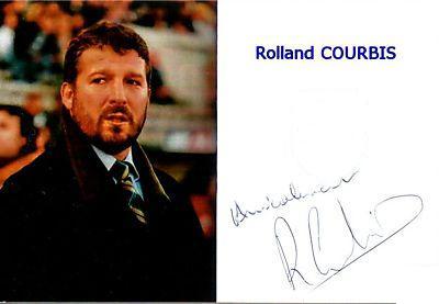 Autographe de Rolland COURBIS