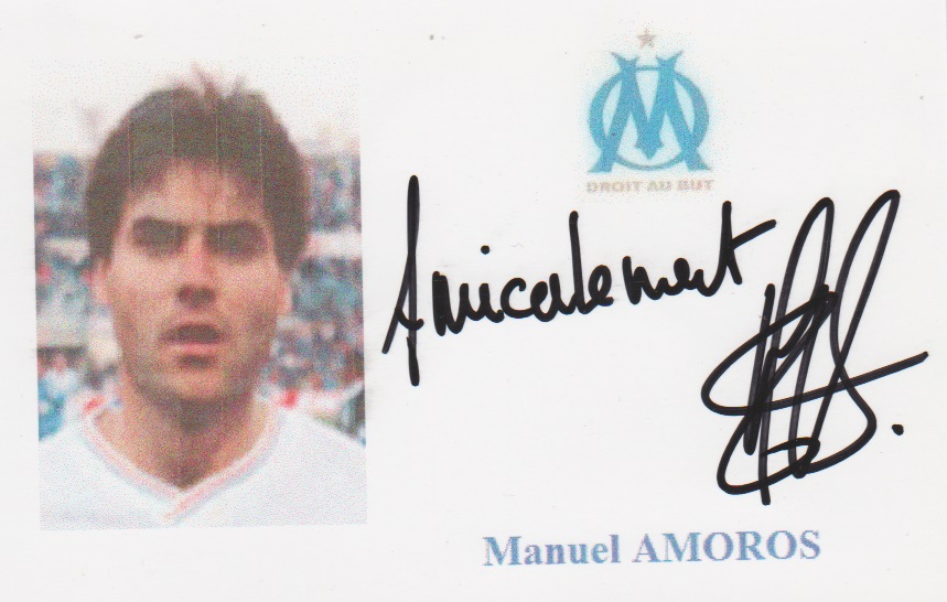 Autographe de Manuel AMOROS