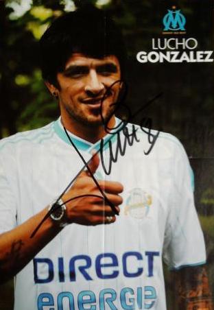 Autographe de Luis Oscar GONZALEZ