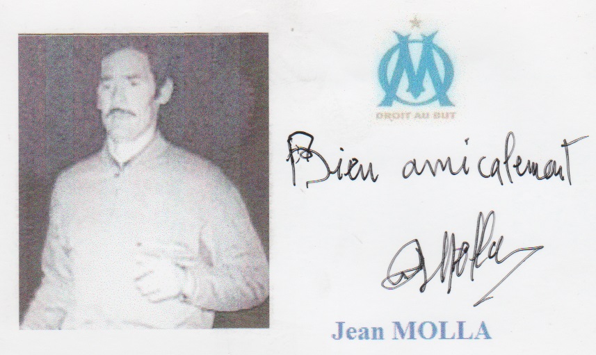 Autographe de Jean MOLLA