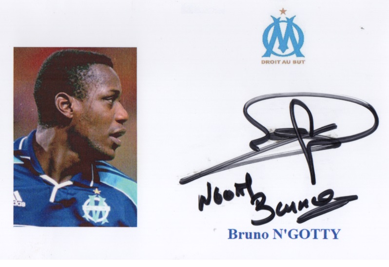 Autographe de Bruno N'GOTTY