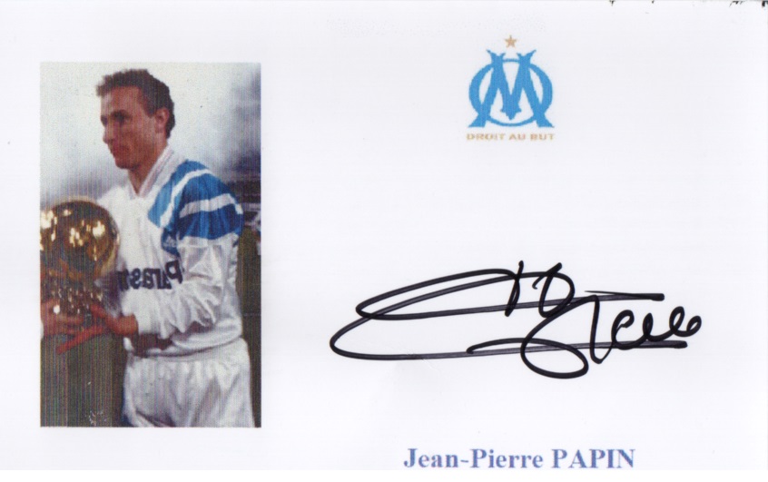 Autographe de Jean-Pierre PAPIN
