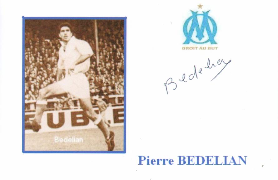 Autographe de Pierre BEDELIAN Autographe de Pierre BEDELIAN